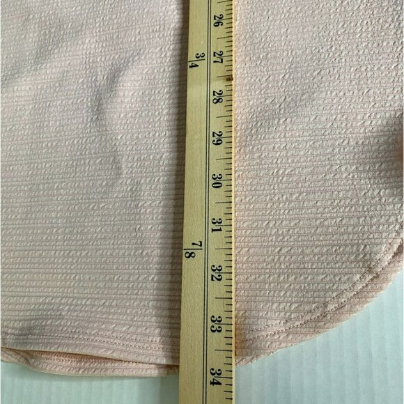 A'GACI Womens Pink Textured Knit Curved Hem Sheath Dress Size M Coquette Barbie - Picture 6 of 8